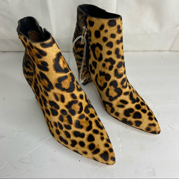 NEW Antonio Melani Shahn Calf Hair Heel Booties - Picture 3 of 10